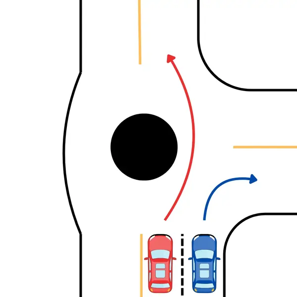 Rundkjøring med tre armer